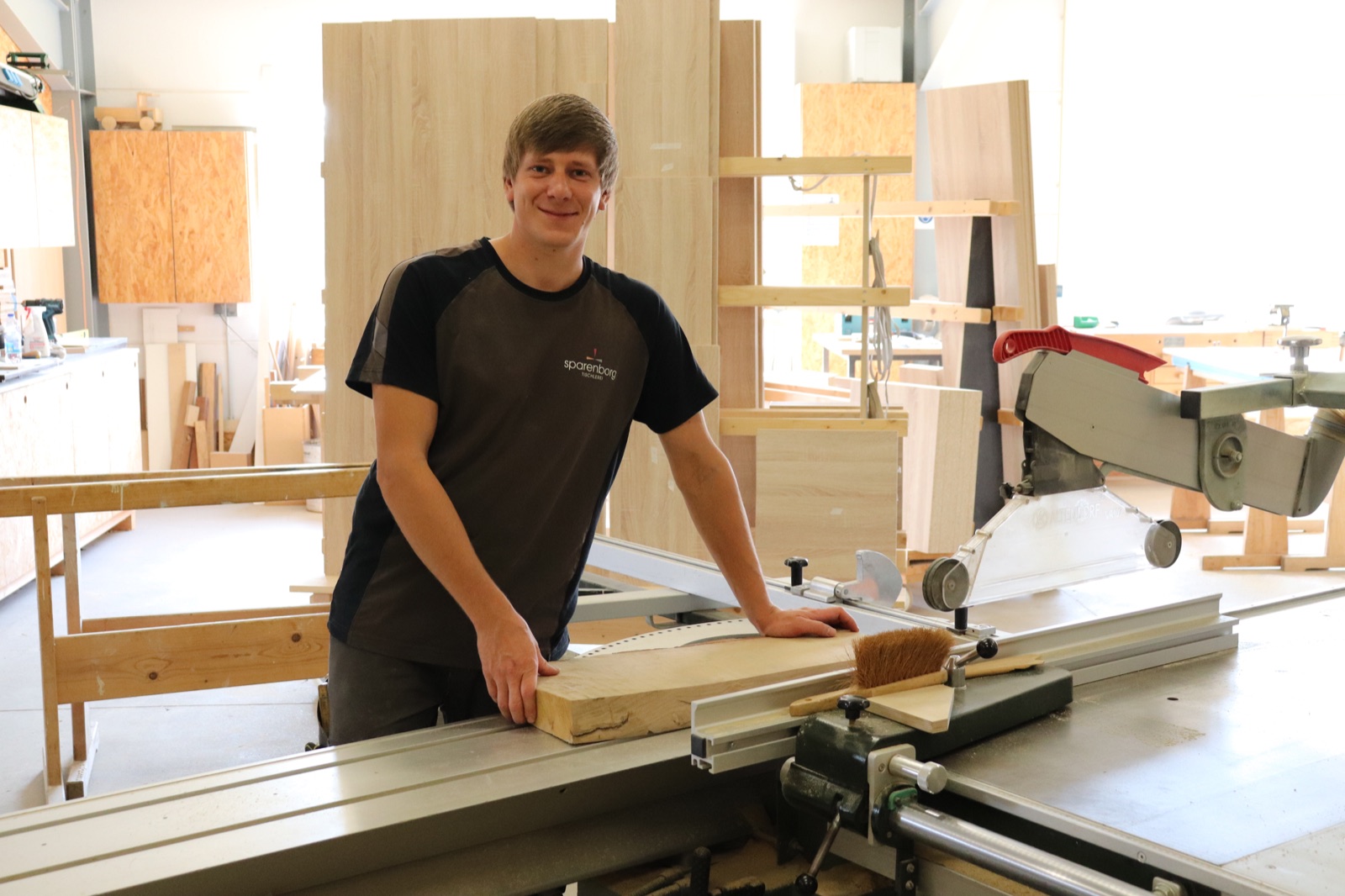 Hendrik Sparenborg in der Werkstatt