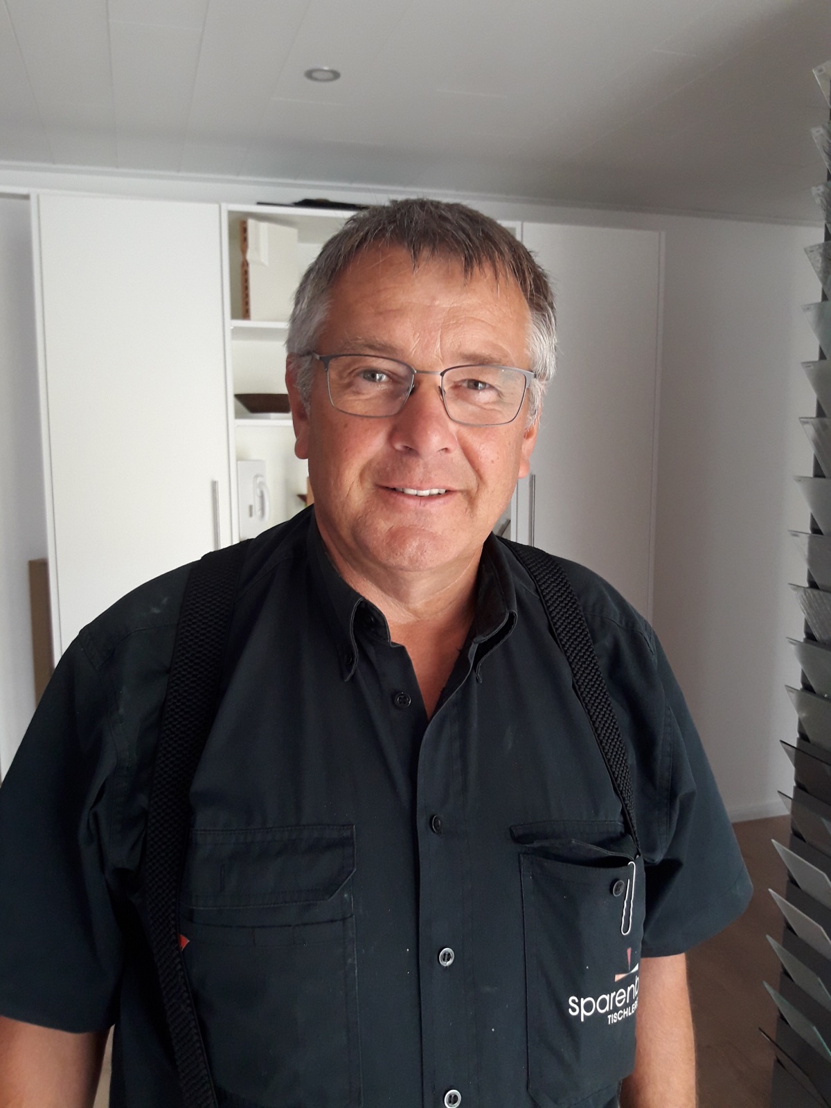 Reiner Sparenborg in Arbeitskleidung